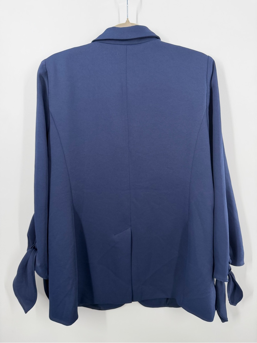 Anthropologie Cartonnier Navy Tie Sleeve Blazer - Picture 7 of 7